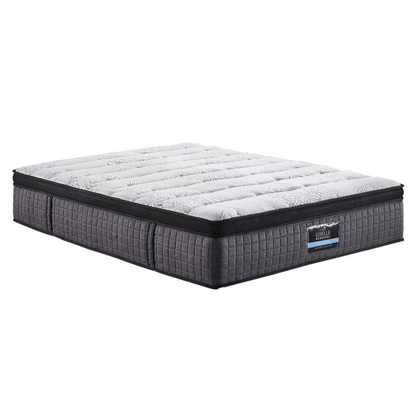 Giselle QUEEN Bed Mattress 9 Zone Pocket Spring Latex Foam Medium Firm 34cm - John Cootes