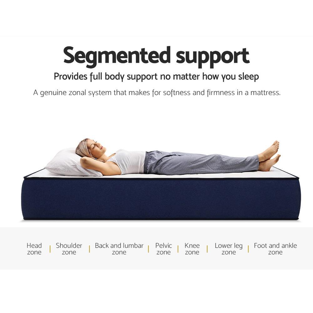 Giselle Single Mattress Pocket Spring 7-zone Latex Foam Layer Bed Mattresses - John Cootes