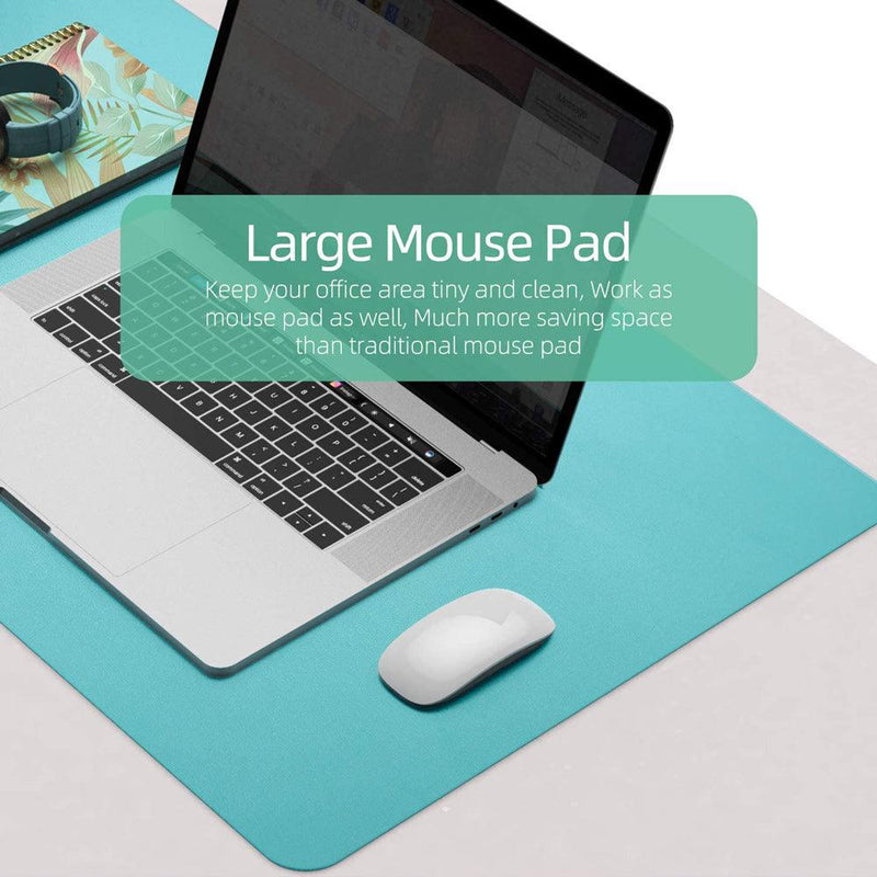 Green 90cm*45cm Dual UseOffice Desk Pad Waterproof PU Leather Computer Mouse Pad - John Cootes