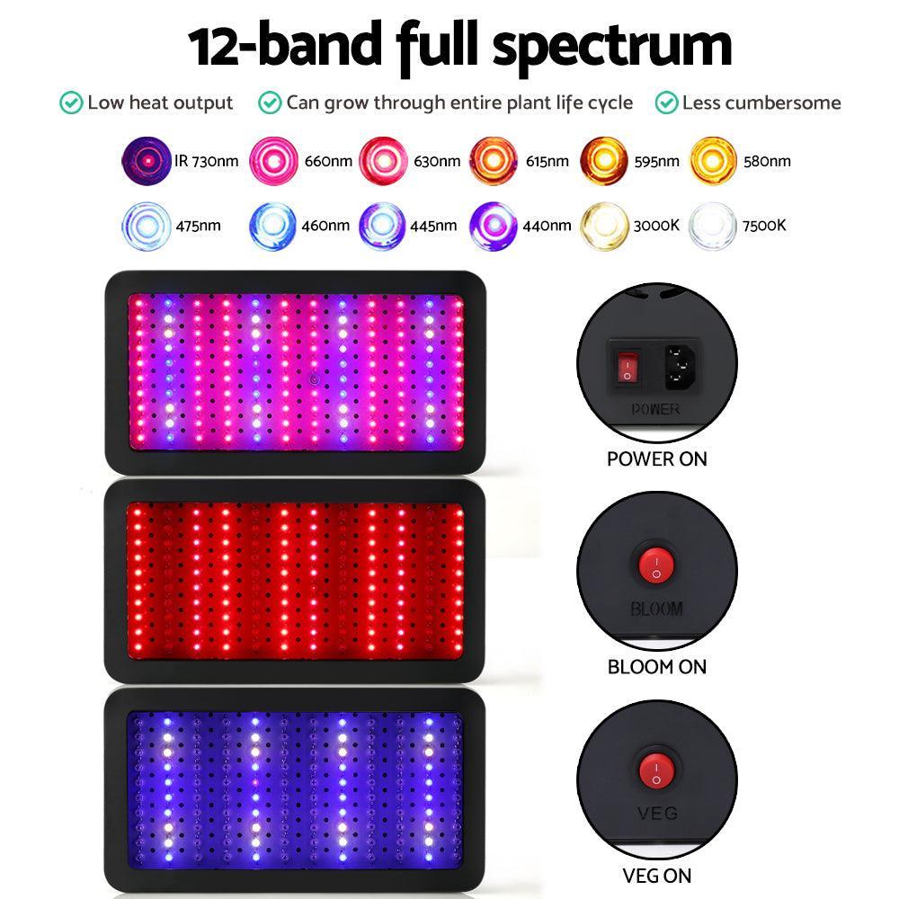 Green Fingers 1200W LED Grow Light Full Spectrum - John Cootes