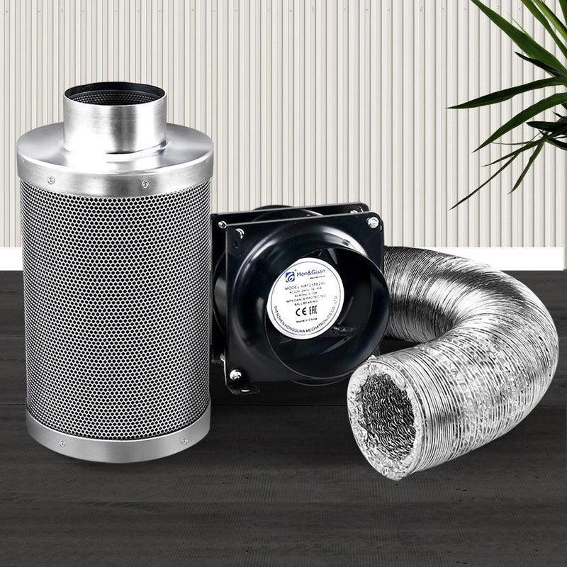 Green Fingers Ventilation Fan and Active Carbon Filter Ducting Kit - John Cootes