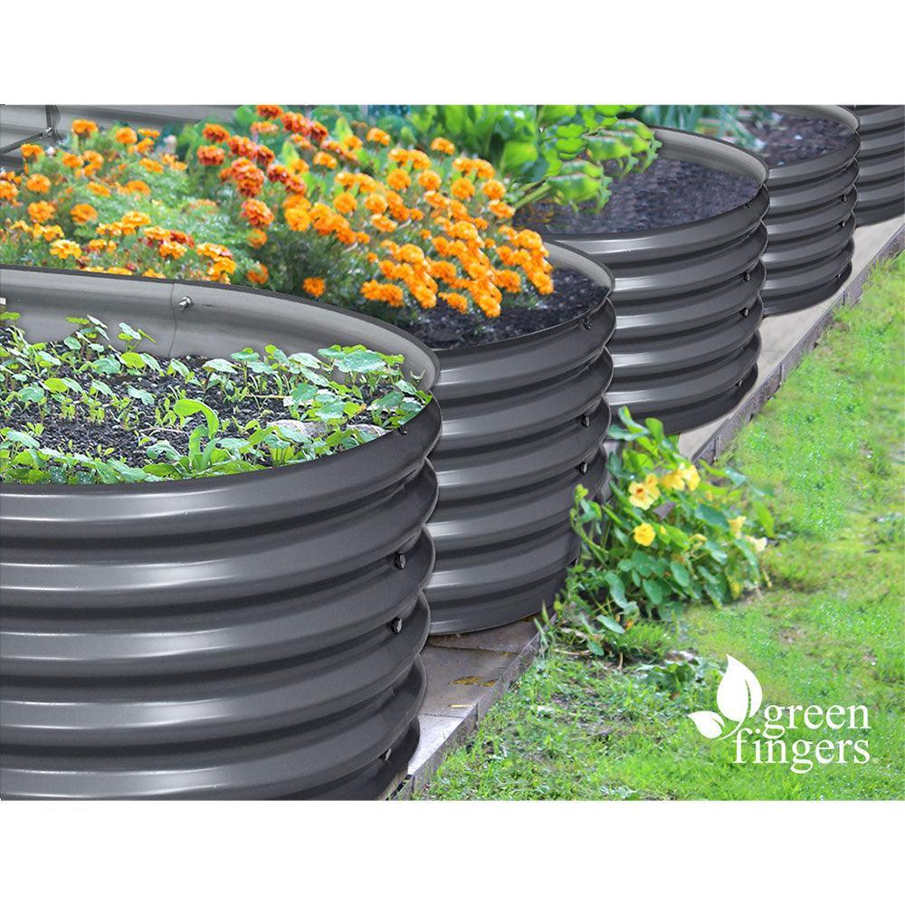 Greenfingers 160X80X42CM Galvanised Raised Garden Bed Steel Instant Planter - John Cootes