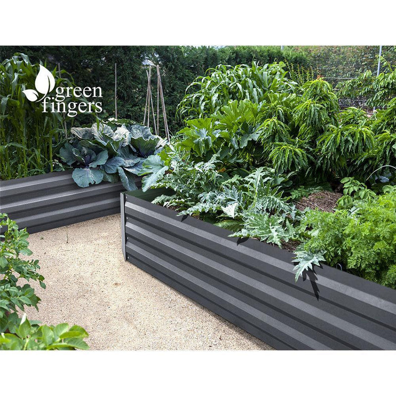 Greenfingers 180x90x30CM Galvanised Raised Garden Bed Steel Instant Planter - John Cootes