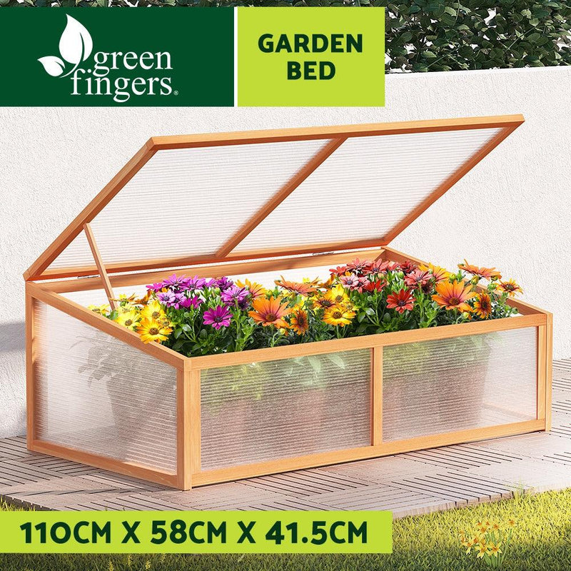 Greenfingers Garden Bed Raised Wooden Planter Box Vegetables 110x58x41.5cm - John Cootes