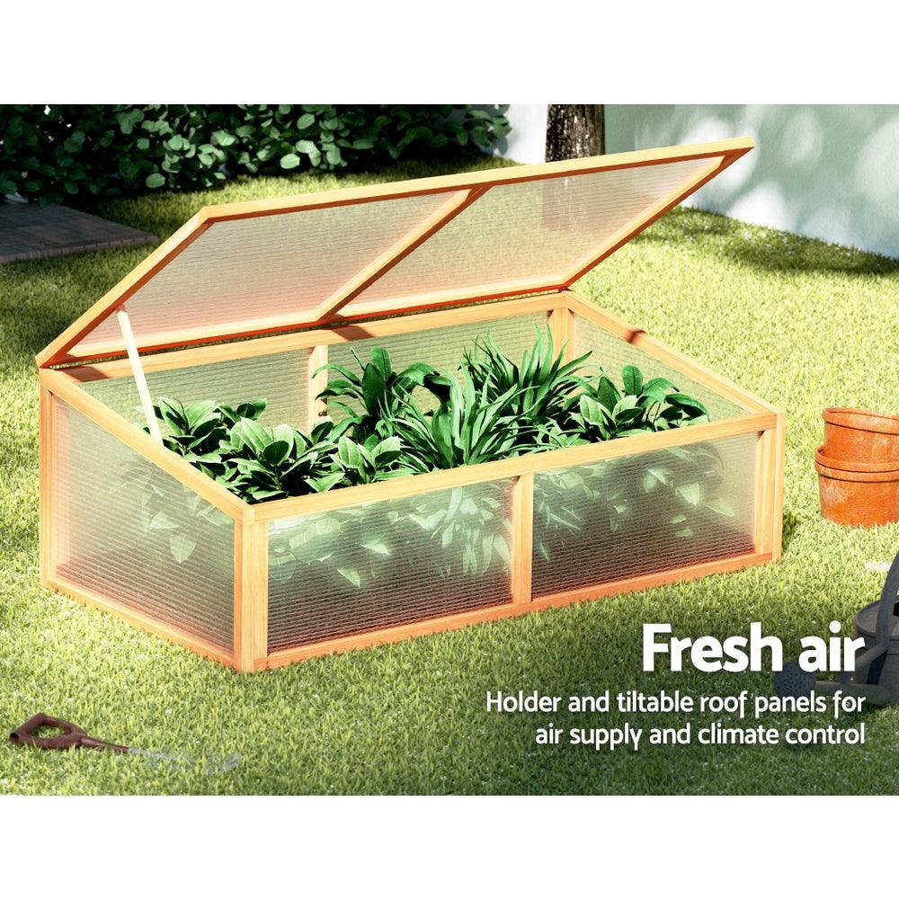 Greenfingers Garden Bed Raised Wooden Planter Box Vegetables 110x58x41.5cm - John Cootes