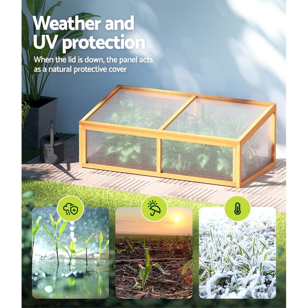 Greenfingers Garden Bed Raised Wooden Planter Box Vegetables 110x58x41.5cm - John Cootes