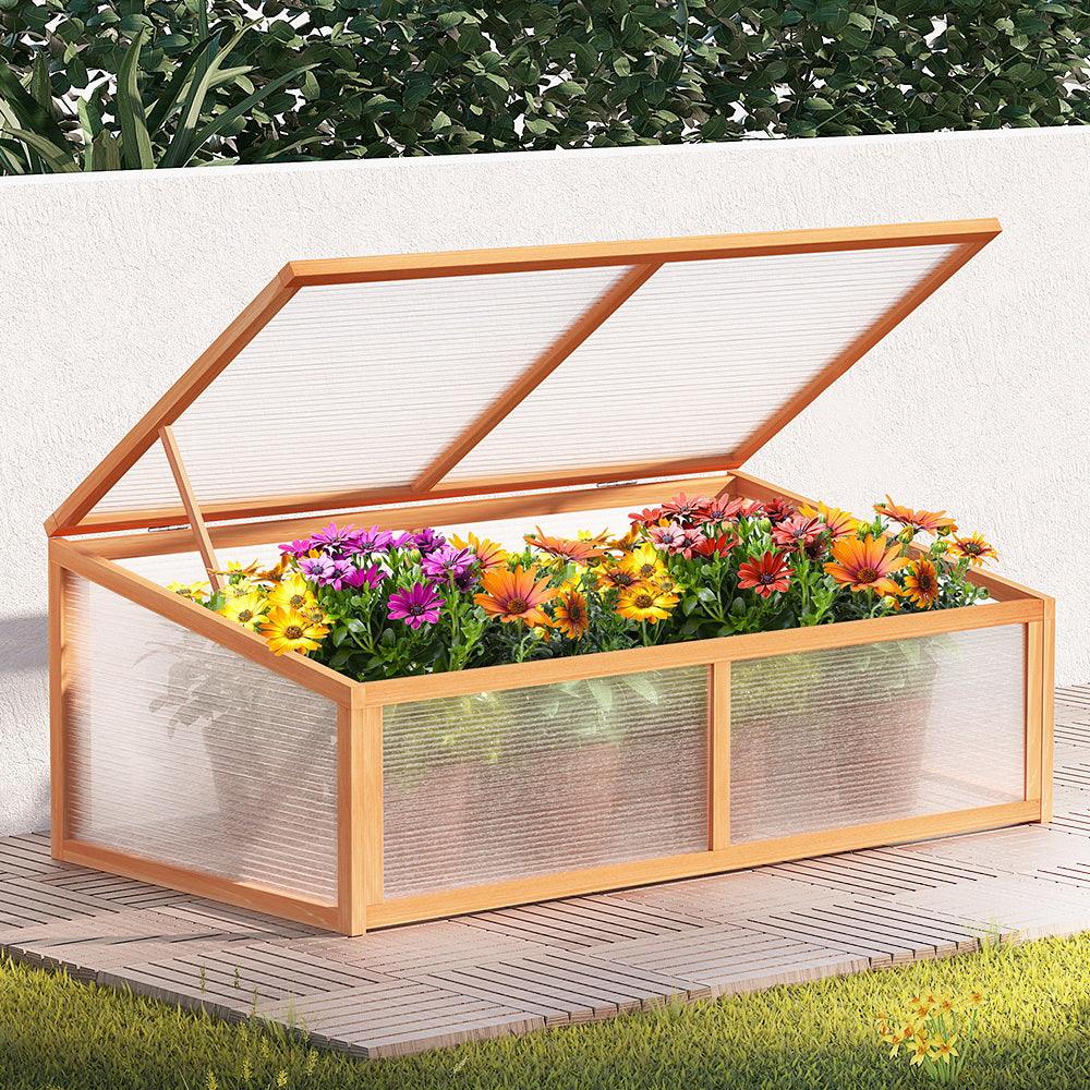 Greenfingers Garden Bed Raised Wooden Planter Box Vegetables 110x58x41.5cm - John Cootes