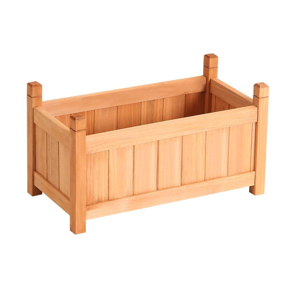 Greenfingers Garden Bed Raised Wooden Planter Box Vegetables 60x30x33cm - John Cootes