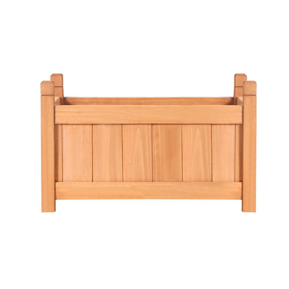 Greenfingers Garden Bed Raised Wooden Planter Box Vegetables 60x30x33cm - John Cootes