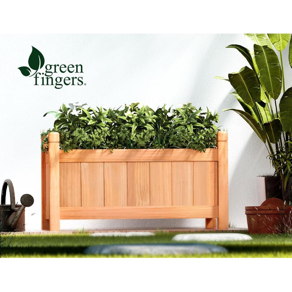 Greenfingers Garden Bed Raised Wooden Planter Box Vegetables 60x30x33cm - John Cootes