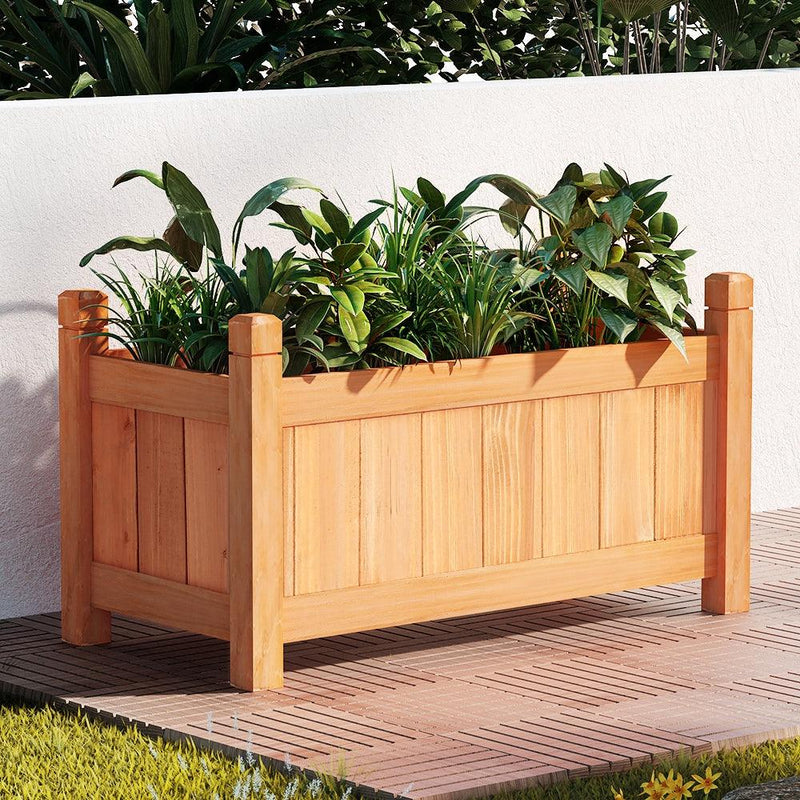 Greenfingers Garden Bed Raised Wooden Planter Box Vegetables 60x30x33cm - John Cootes