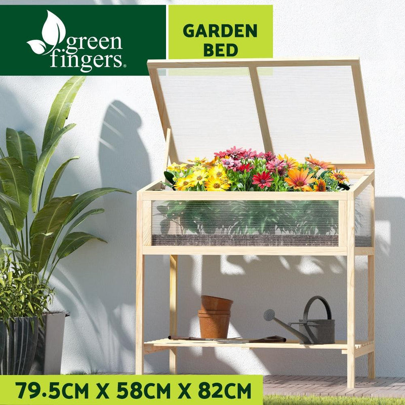 Greenfingers Garden Bed Raised Wooden Planter Box Vegetables 79.5x58x82cm - John Cootes