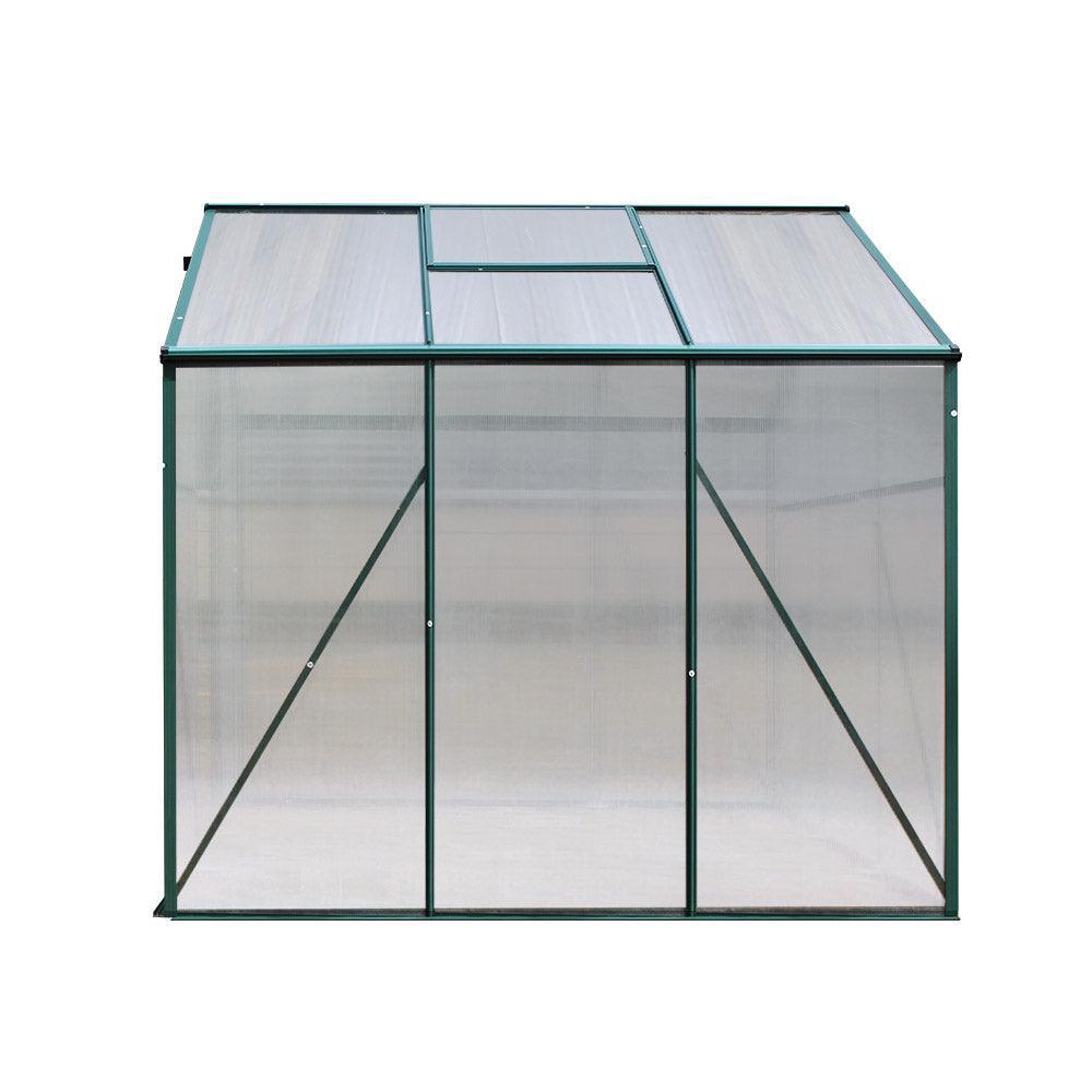 Greenfingers Greenhouse Aluminum Green House Garden Shed Polycarbonate 1.9x1.9M - John Cootes