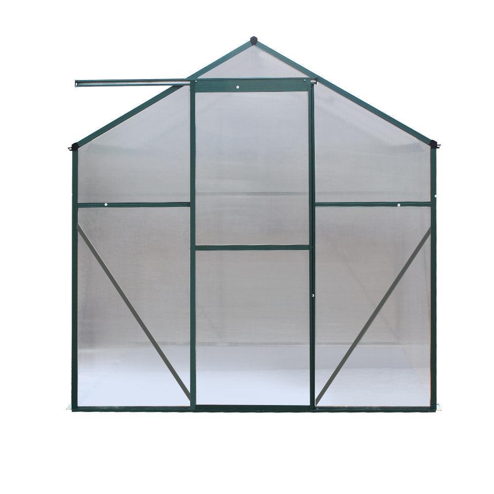 Greenfingers Greenhouse Aluminum Green House Garden Shed Polycarbonate 1.9x1.9M - John Cootes