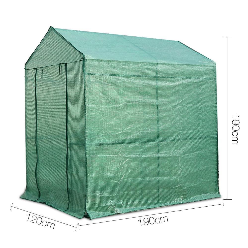 Greenfingers Greenhouse Garden Shed Green House 1.9X1.2M Storage Plant Lawn - John Cootes