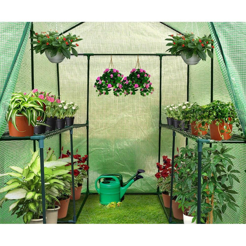 Greenfingers Greenhouse Garden Shed Green House 1.9X1.2M Storage Plant Lawn - John Cootes