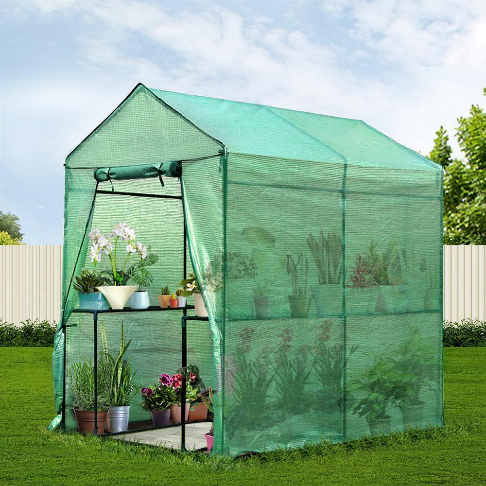 Greenfingers Greenhouse Garden Shed Green House 1.9X1.2M Storage Plant Lawn - John Cootes