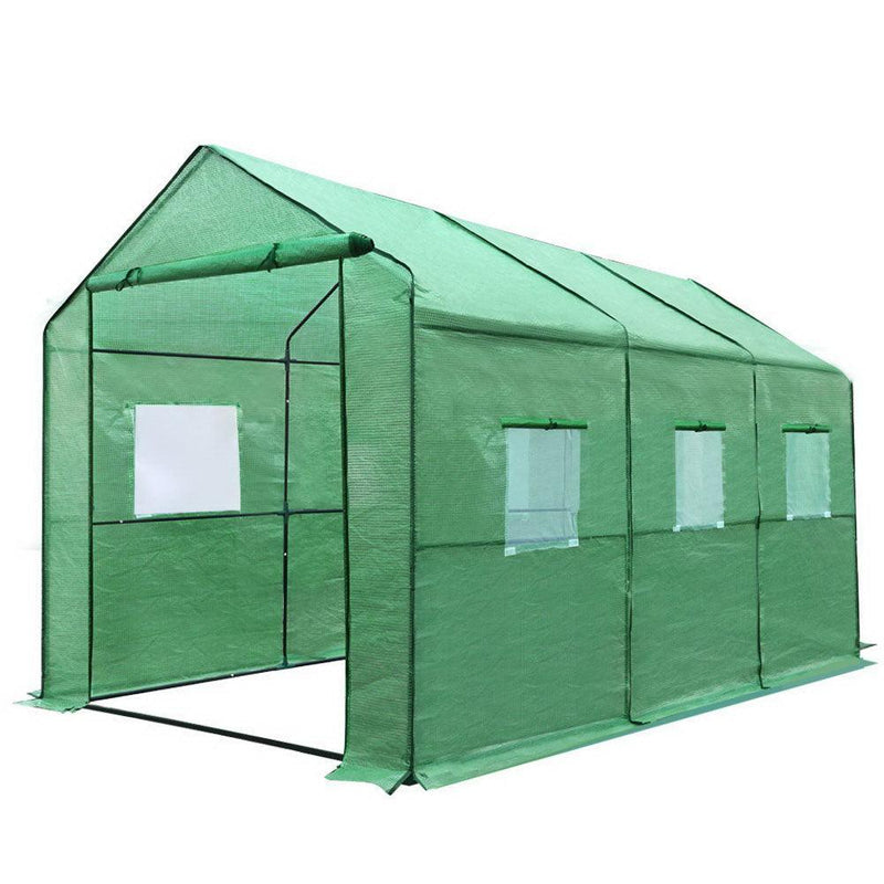 Greenfingers Greenhouse Garden Shed Green House 3.5X2X2M Greenhouses Storage Lawn - John Cootes