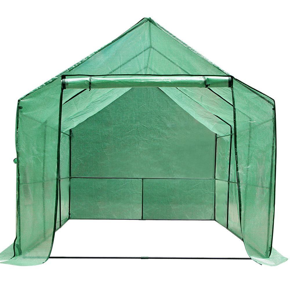 Greenfingers Greenhouse Garden Shed Green House 3.5X2X2M Greenhouses Storage Lawn - John Cootes