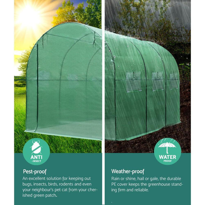 Greenfingers Greenhouse Garden Shed Green House 3X2X2M Greenhouses Storage Lawn - John Cootes