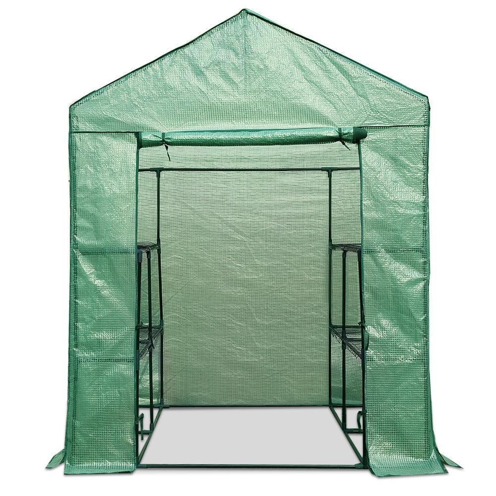 Greenfingers Greenhouse Green House Tunnel 2MX1.55M Garden Shed Storage Plant - John Cootes