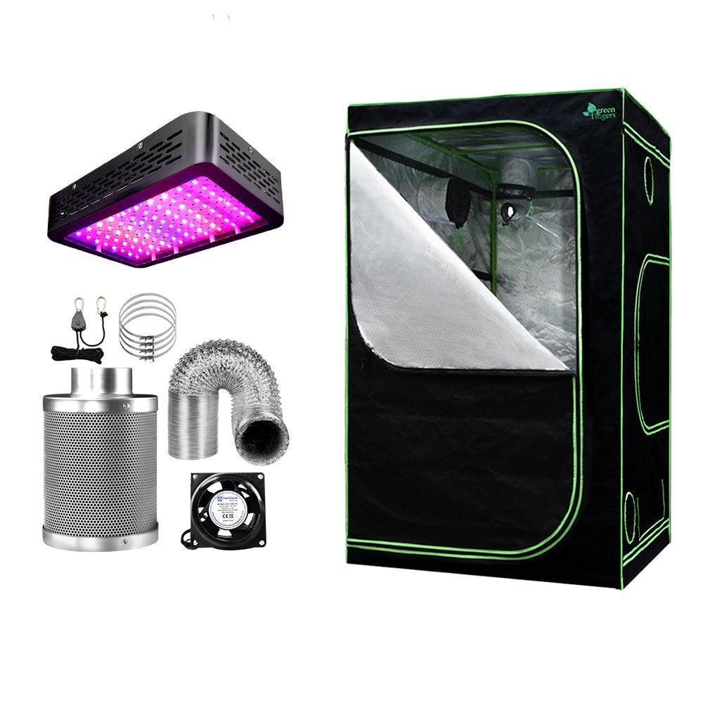 Greenfingers Grow Tent 1000W LED Grow Light 120X120X200cm Mylar 4" Ventilation - John Cootes