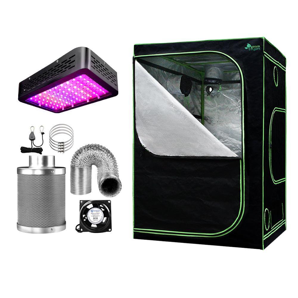 Greenfingers Grow Tent 1000W LED Grow Light 150X150X200cm Mylar 6" Ventilation - John Cootes