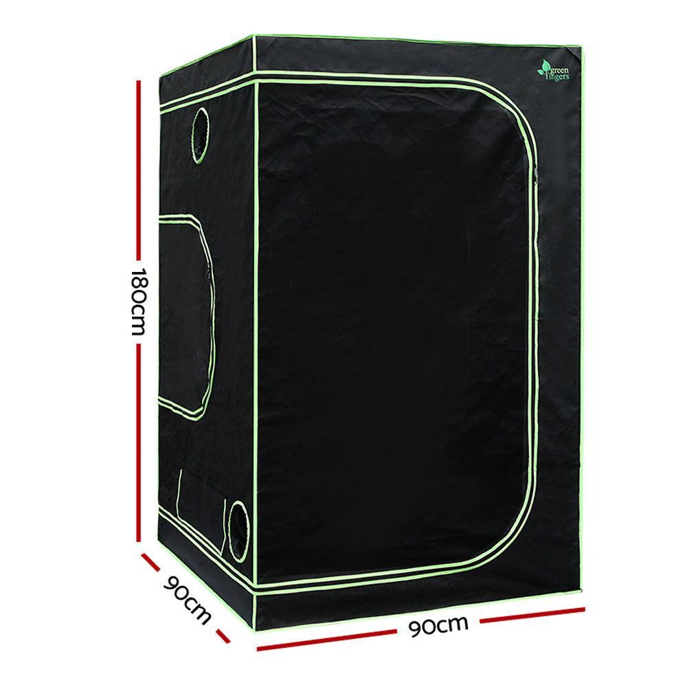 Greenfingers Grow Tent 1000W LED Grow Light 90X90X180cm Mylar 6" Ventilation - John Cootes