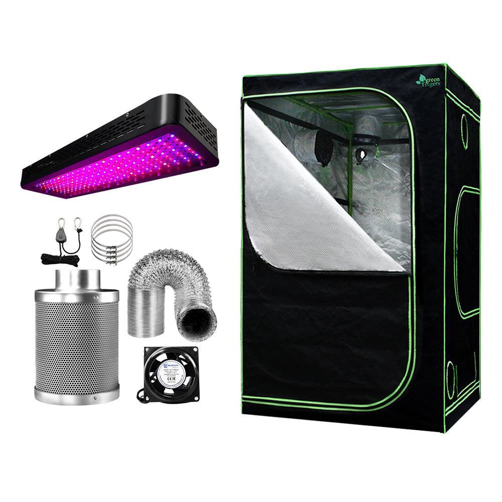 Greenfingers Grow Tent 2000W LED Grow Light 120X120X200cm Mylar 6" Ventilation - John Cootes