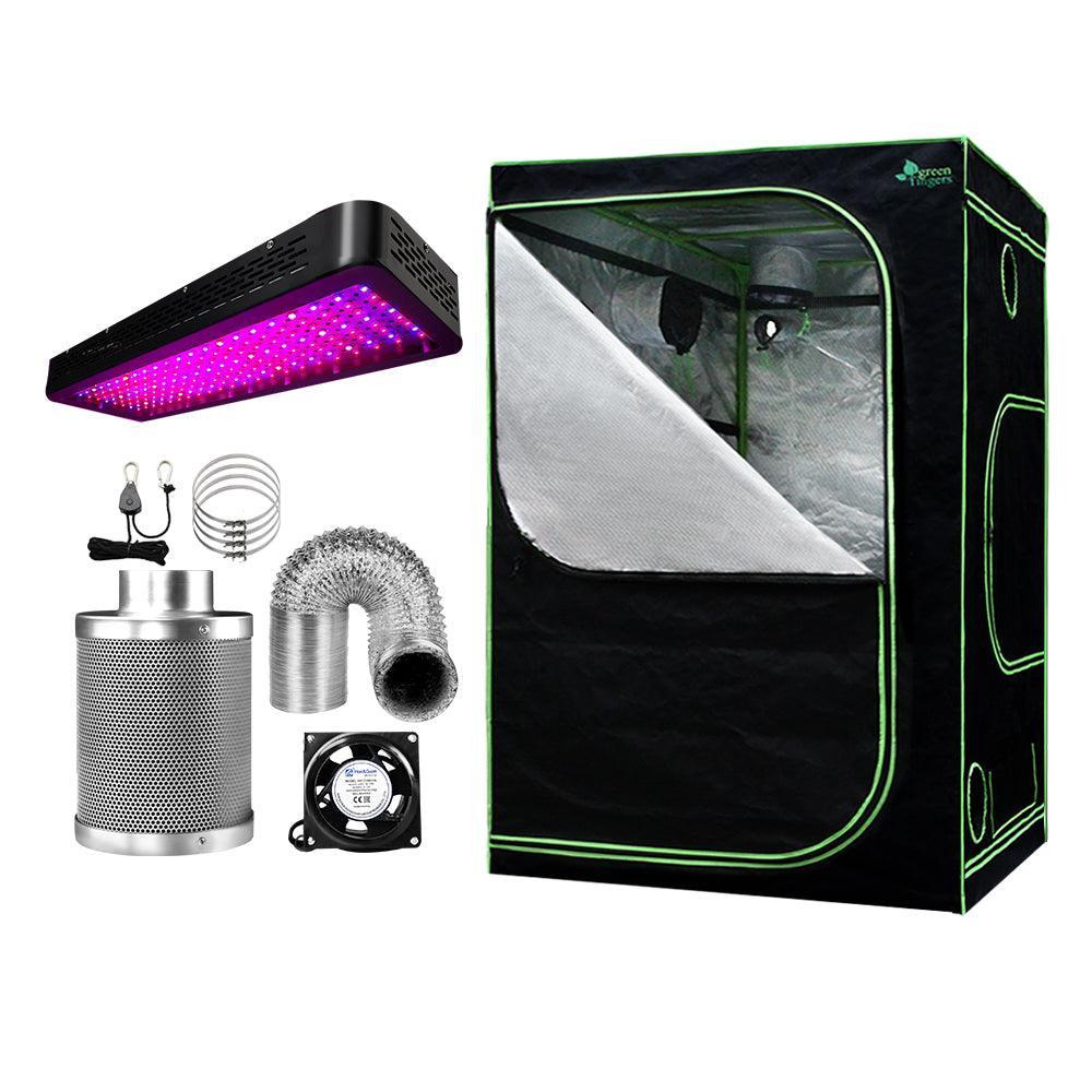 Greenfingers Grow Tent 2000W LED Grow Light 150X150X200cm Mylar 6" Ventilation - John Cootes