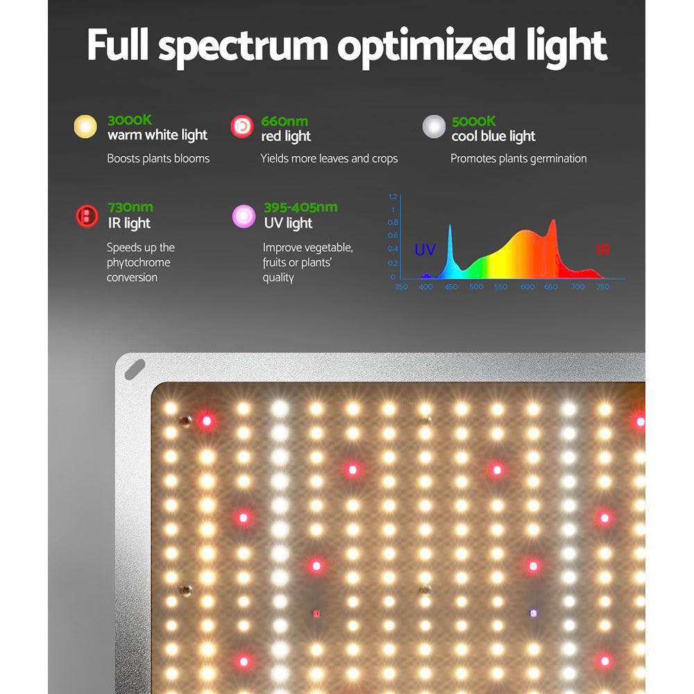 Greenfingers Grow Tent 2200W LED Grow Light Hydroponic Kit System 2.4x1.2x2M - John Cootes