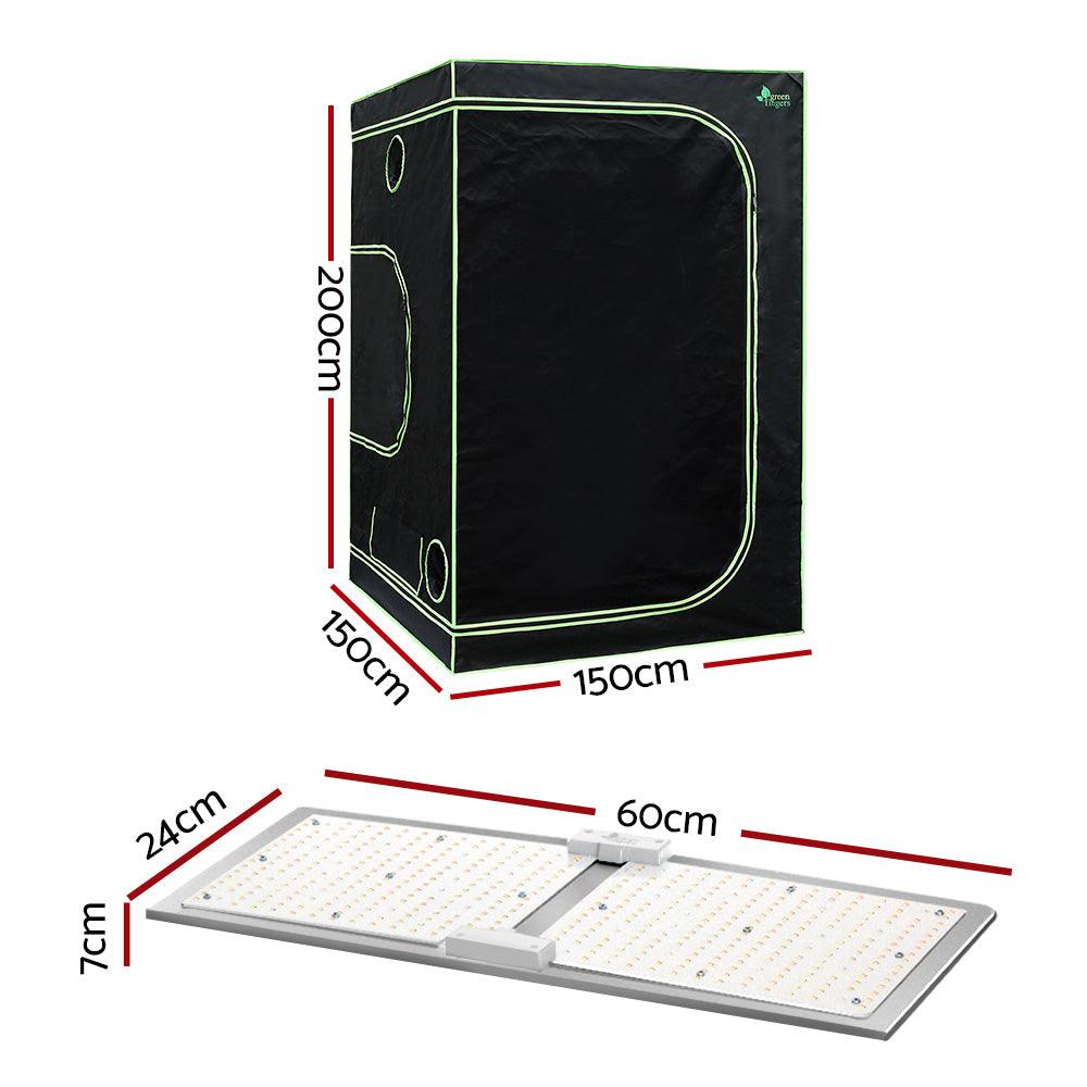 Greenfingers Grow Tent 2200W LED Grow Light Hydroponic Kits System 1.5x1.5x2M - John Cootes