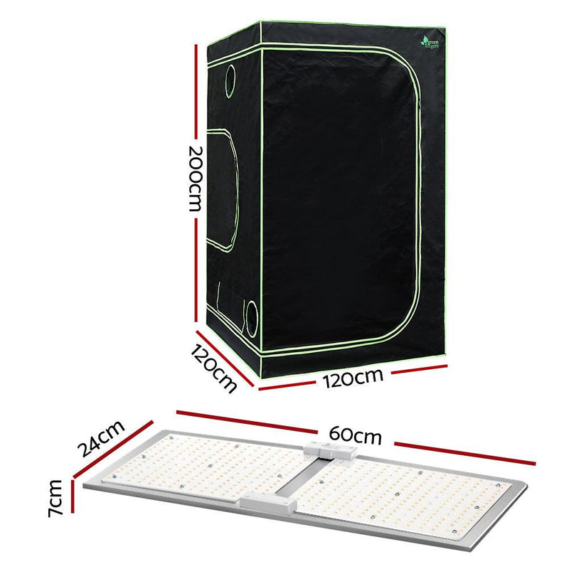 Greenfingers Grow Tent 2200W LED Grow Light Hydroponics Kits System 1.2x1.2x2M - John Cootes