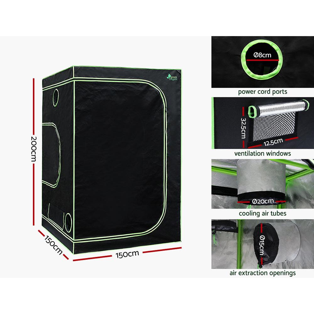 Greenfingers Grow Tent 4500W LED Grow Light Hydroponic Kits System 1.5x1.5x2M - John Cootes