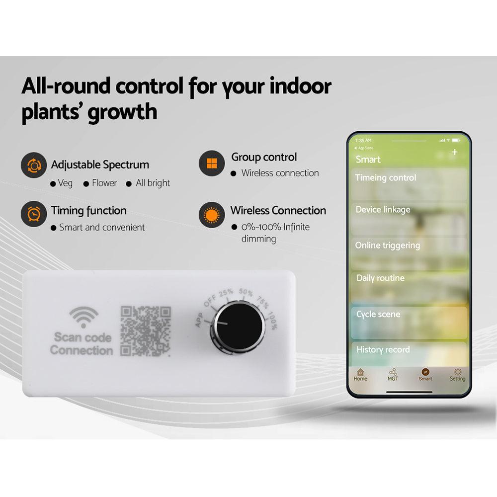 Greenfingers Grow Tent 4500W LED Grow Light Hydroponics Kits System 2.4x1.2x2M - John Cootes