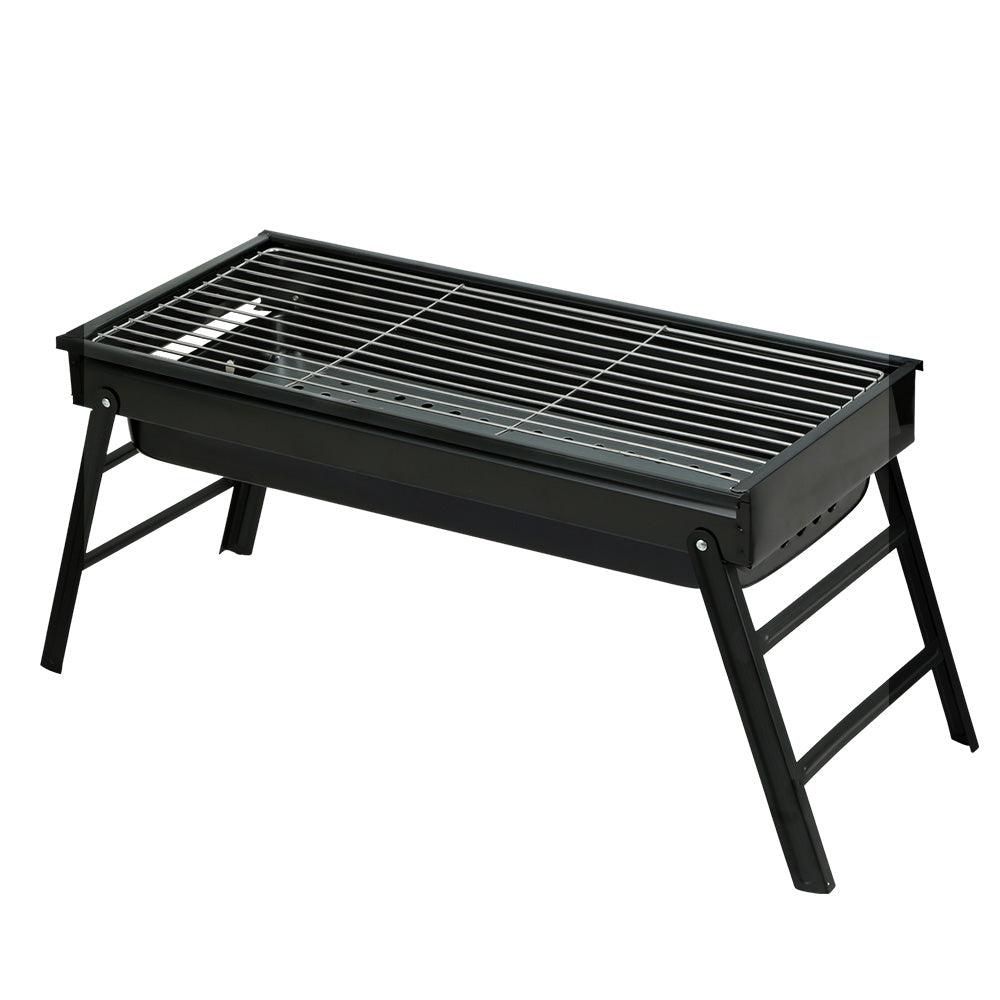 Grillz Charcoal BBQ Grill Smoker Portable Barbecue Outdoor Foldable Camping - John Cootes