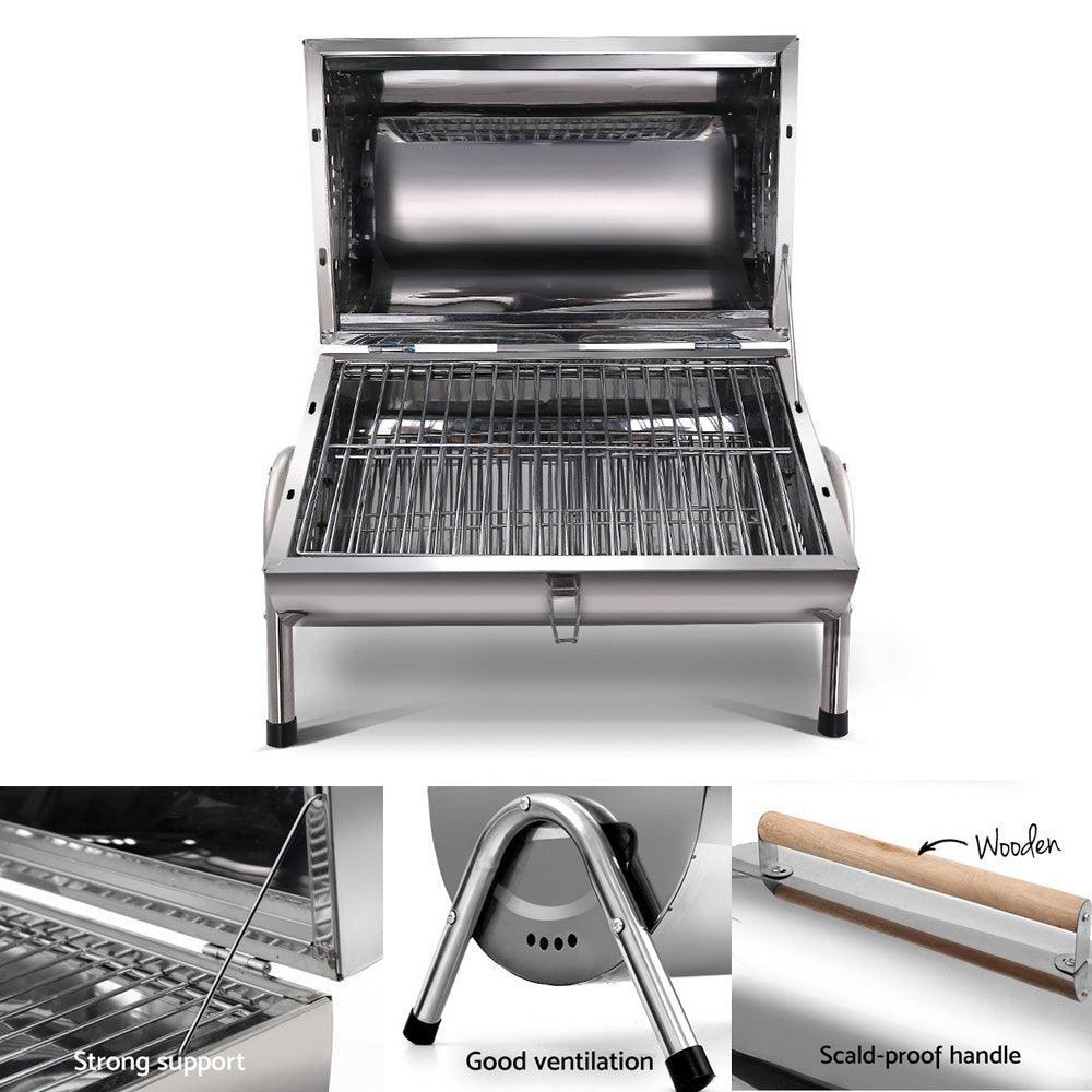 Grillz Portable BBQ Drill Outdoor Camping Charcoal Barbeque Smoker Foldable - John Cootes