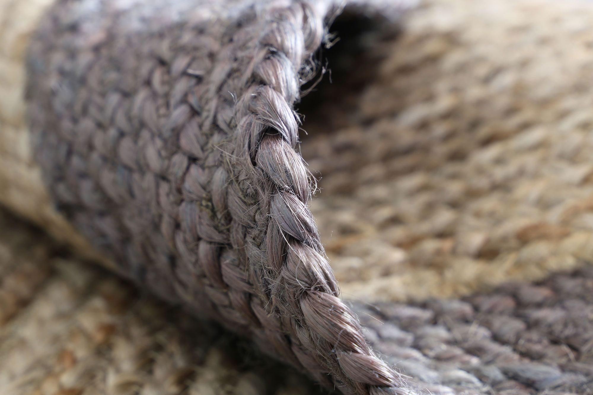 Hampton Beige Border Jute Rug 150x220cm - John Cootes