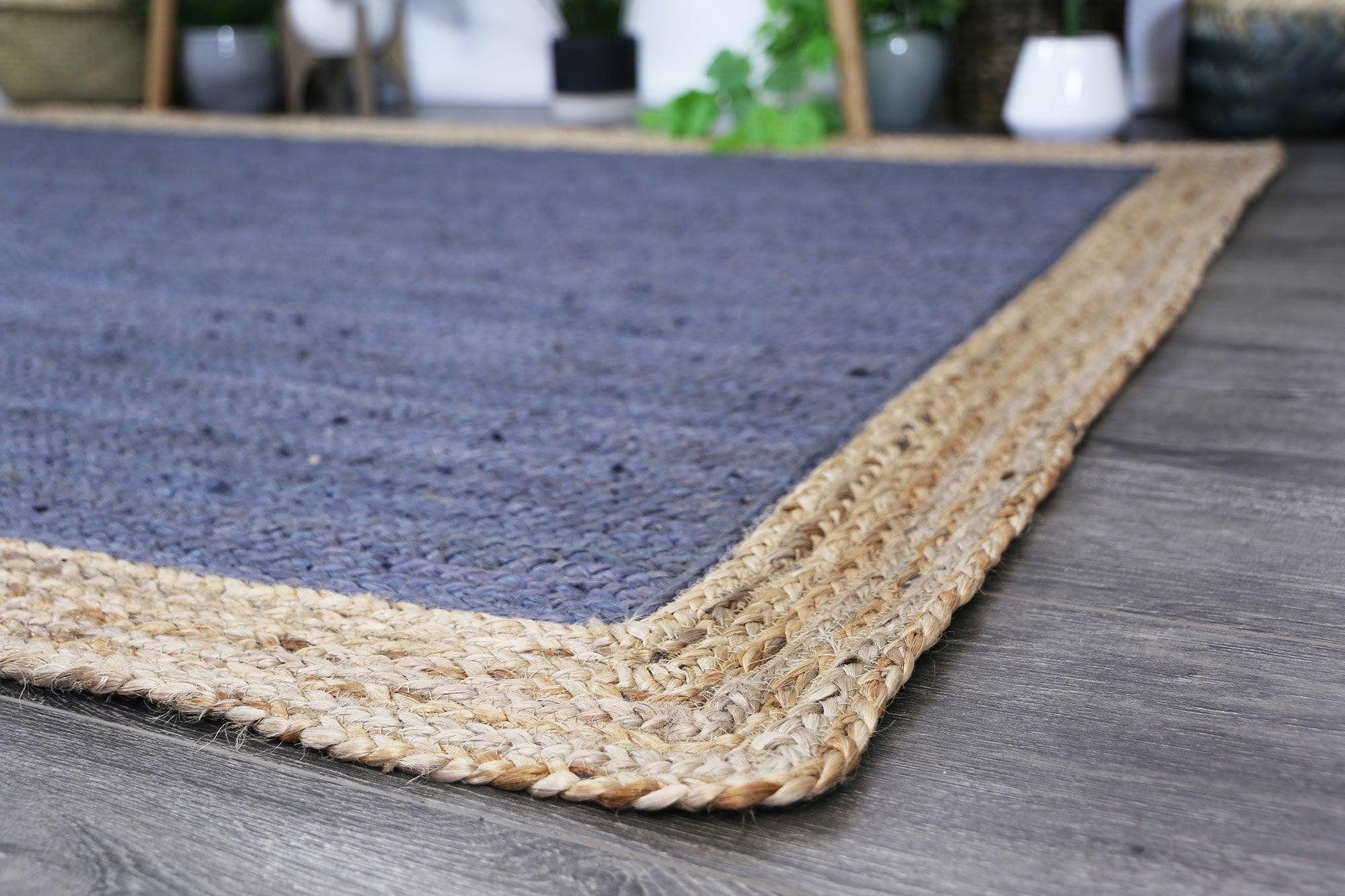 Hampton Grey Centre Jute Rug 230x320cm - John Cootes