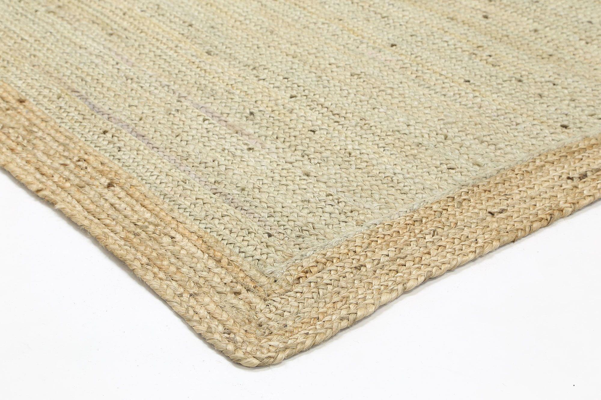 Hampton Light Pink Boarder Jute Rug 150x220cm - John Cootes