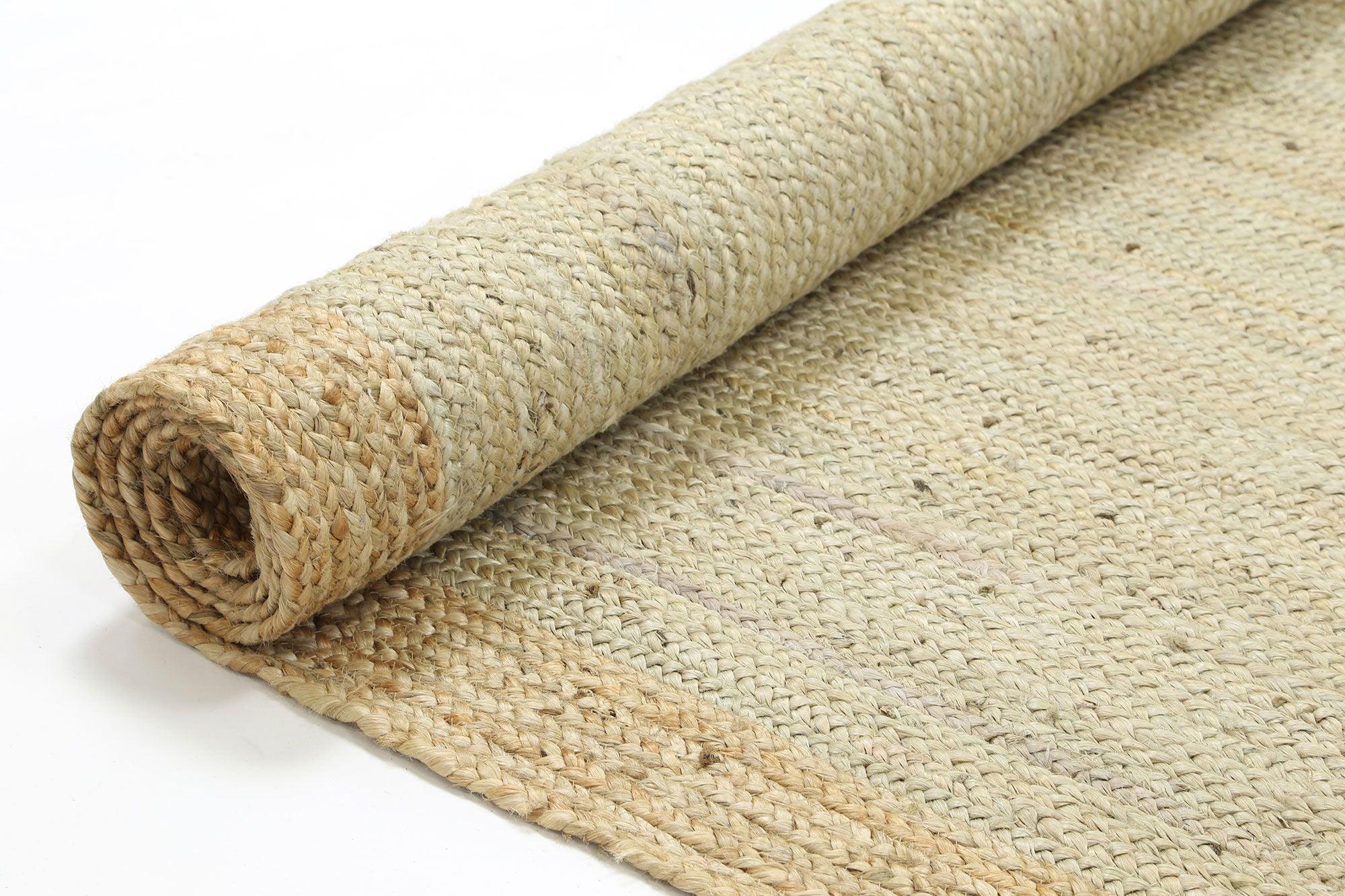 Hampton Light Pink Boarder Jute Rug 190x280cm - John Cootes