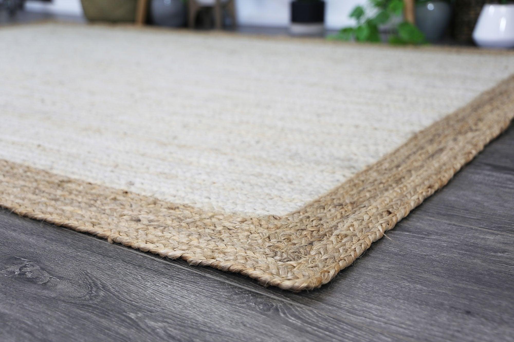 Hampton Light Pink Centre Jute Rug 230x320cm - John Cootes