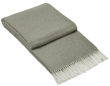 Hampton Throw - Merino Wool Blend - Light Grey - John Cootes