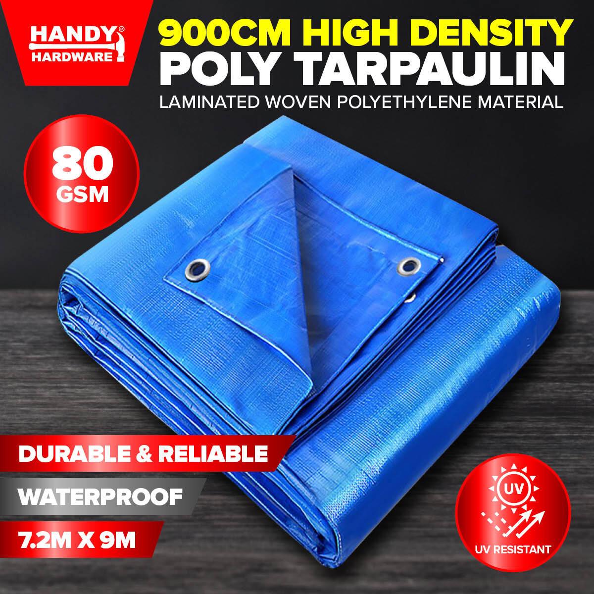 Handy Hardware Tarpaulin UV Resistant Waterproof Strong Durable 9m - John Cootes