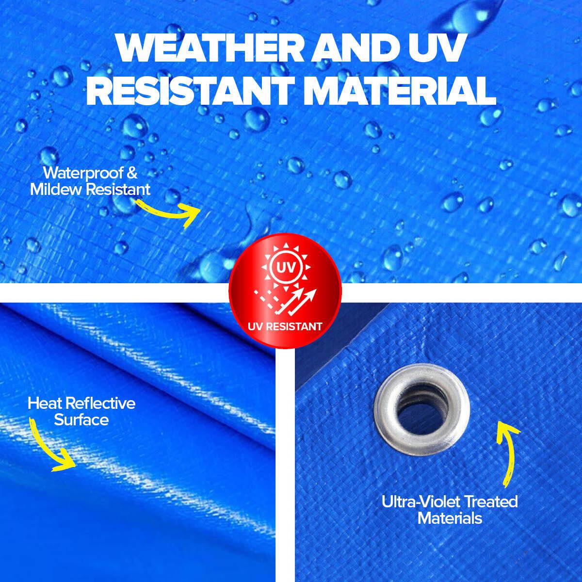 Handy Hardware Tarpaulin UV Resistant Waterproof Strong Durable 9m - John Cootes