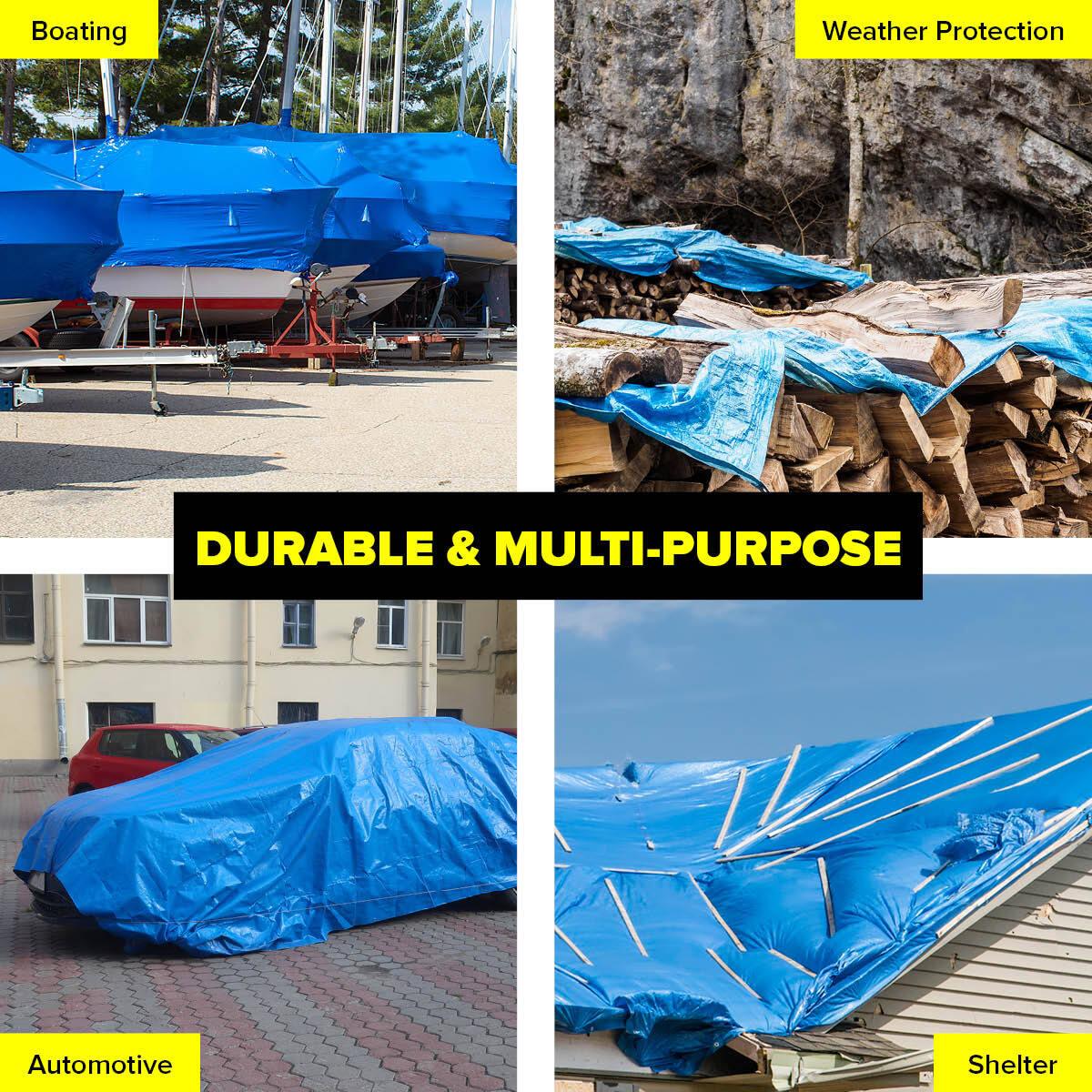 Handy Hardware Tarpaulin UV Resistant Waterproof Strong Durable 9m - John Cootes