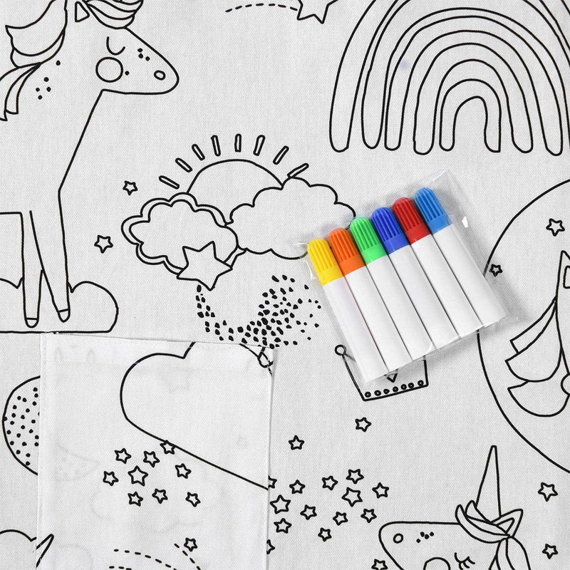 Happy Kids Dream Big Colour Me In Picnic Blanket 125 x 125 cm - John Cootes