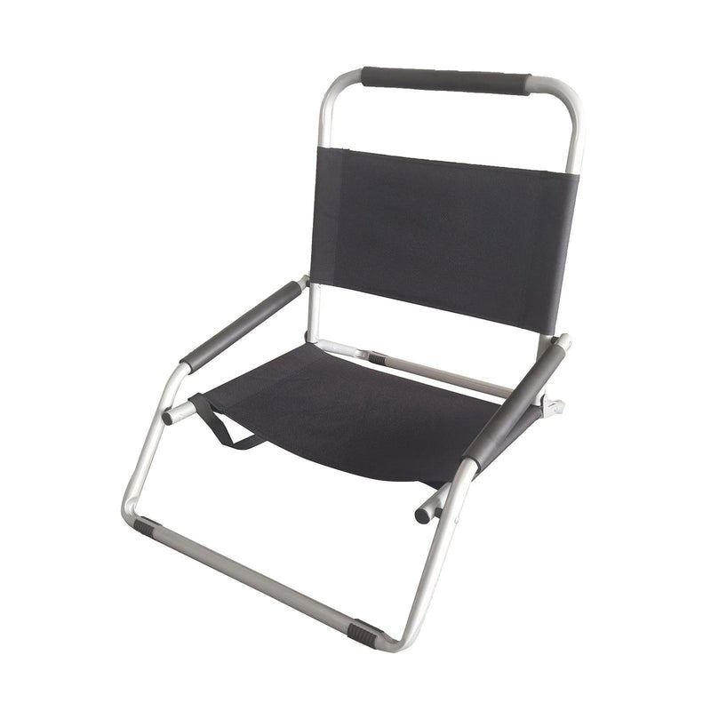 Havana Outdoors Beach Chair 2 Pack Folding Portable Summer Camping Outdoors - Black - John Cootes