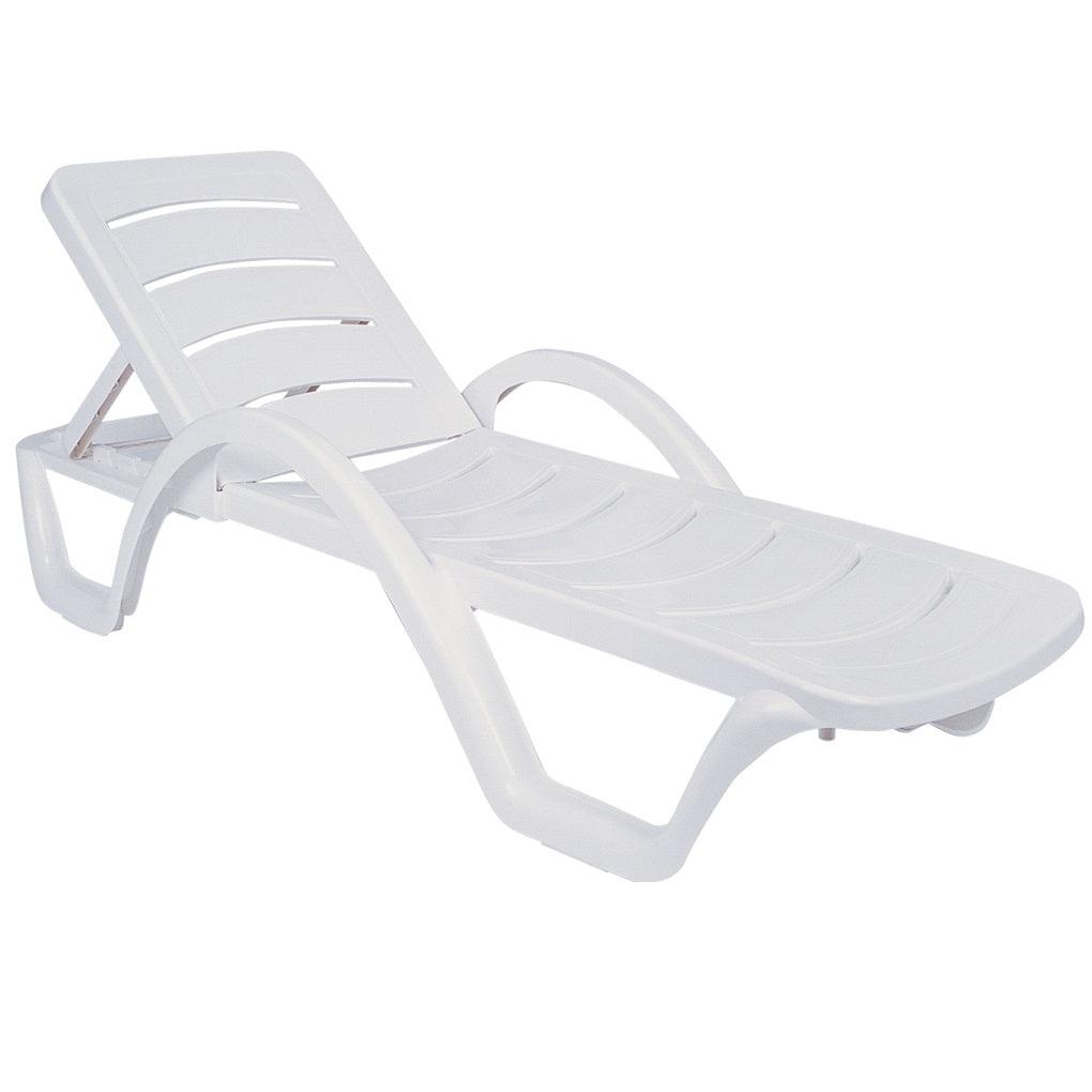 Havana Sunlounger - White (1 Year Warranty) - John Cootes