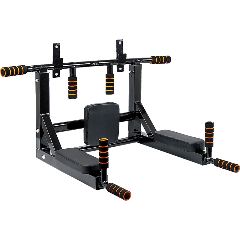 Heavy Duty Wall Mounted Power Station - Knee Raise - Pull Up - Chin Up -Dips Bar - John Cootes
